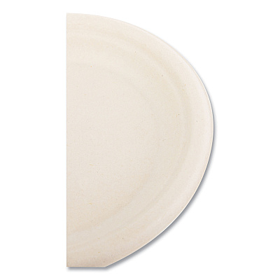 Boardwalk Bagasse PFAS-Free Dinnerware, Plate, 6" dia, Tan, 1,000/Carton (BWKPLATEWF6NPFA)