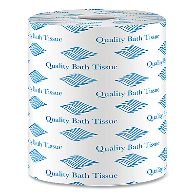 GEN Bath Tissue, Septic Safe, 2-Ply, White, 500 Sheets/Roll, 96 Rolls/Carton