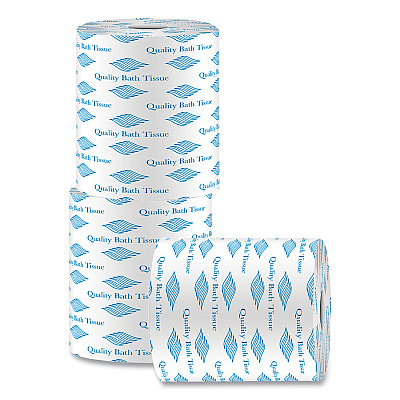 GEN Bath Tissue, Septic Safe, 2-Ply, White, 500 Sheets/Roll, 96 Rolls/Carton