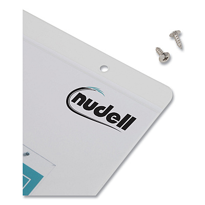 NuDell Clear Plastic Horizontal-Orientation Wall Sign Holder with Mounting Screws, Quick-Change Insert System, 11 x 8.5 Insert (NUD38008Z)