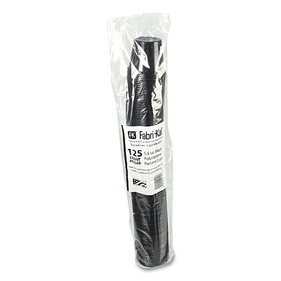 Fabri-Kal Portion Cups, 5.5 oz, Black, 125/Sleeve, 20 Sleeves/Carton (FABPC550B)
