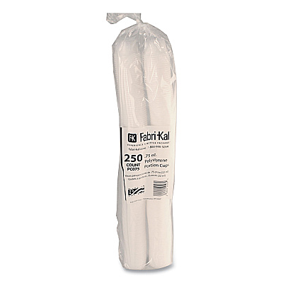 Fabri-Kal Portion Cups, 0.75 oz, Translucent, 125/Sleeve, 20 Sleeve/Carton (FABPC075)