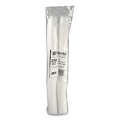 Fabri-Kal Portion Cups, 1 oz, Translucent, 250/Sleeve, 10 Sleeve/Carton (FABPC100)