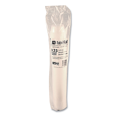 Fabri-Kal Portion Cups, 3.25 oz, Translucent, 125/Sleeve, 20 Sleeve/Carton (FABPC325)