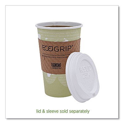Eco-Products World Art Renewable and Compostable Hot Cups, 16 oz, Moss, 50/Pack (ECOEPBHC16WAPK)