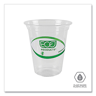 Eco-Products GreenStripe Renewable and Compostable Cold Cups Convenience Pack, Clear, 16 oz, 50/Pack (ECOEPCC16GSPK)