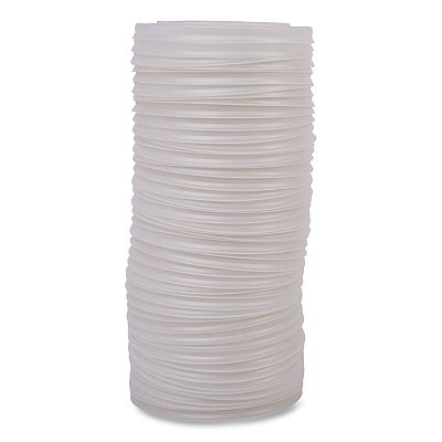Eco-Products World Art PLA-Laminated Soup Container Lids for 12 oz, 16 oz, 32 oz, White, Plastic, 50/Pack, 10 Packs/Carton (ECOEPECOLIDSPL)