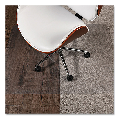 deflecto SuperGrip Chair Mat, Rectangular, 36 x 48, Clear, 42/Pallet (DEFCM23140SPR42)