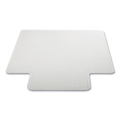 deflecto DuraMat Moderate Use Chair Mat for Low Pile Carpeting, Lipped, 36 x 48, Clear, 50/Pallet (DEFCM13113B50)