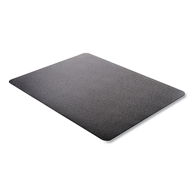 deflecto EconoMat Carpet Chair Mat, Rectangular, 45 x 53, Black (DEFCM11242BCOM)