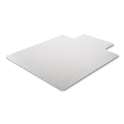 deflecto DuraMat Moderate Use Chair Mat for Low Pile Carpeting, Lipped, 36 x 48, Clear, 50/Pallet (DEFCM13113B50)