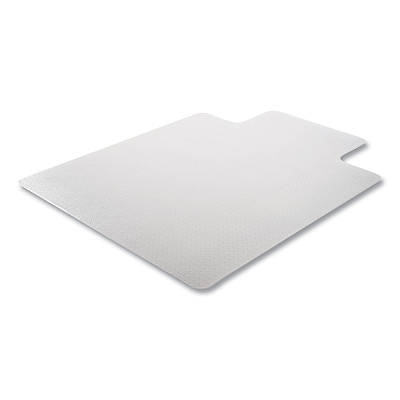 deflecto DuraMat Moderate Use Chair Mat for Low Pile Carpeting, Lipped, 36 x 48, Clear, 25/Pallet (DEFCM13113B25)