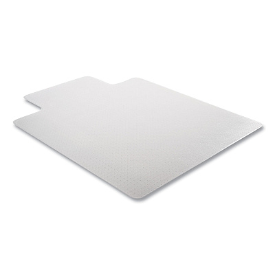 deflecto DuraMat Moderate Use Chair Mat for Low Pile Carpeting, Lipped, 36 x 48, Clear, 50/Pallet (DEFCM13113B50)