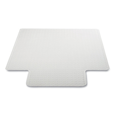 deflecto DuraMat Moderate Use Chair Mat for Low Pile Carpeting, Lipped, 36 x 48, Clear, 25/Pallet (DEFCM13113B25)