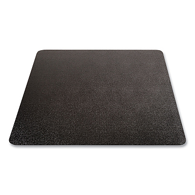 deflecto Economat Hard Floor Chair Mat, Rectangular, 45 x 53, Black (DEFCM21242BCOM)