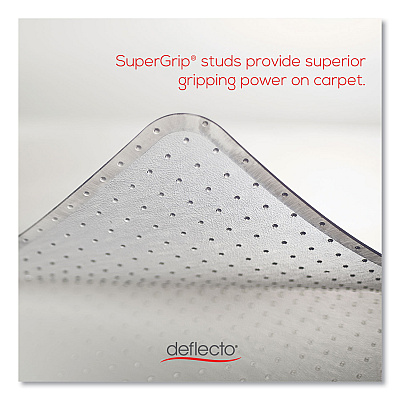 deflecto ExecuMat Carpet Chair Mat, Rectangular, 46 x 60, Clear (DEFCM17443FCOM)