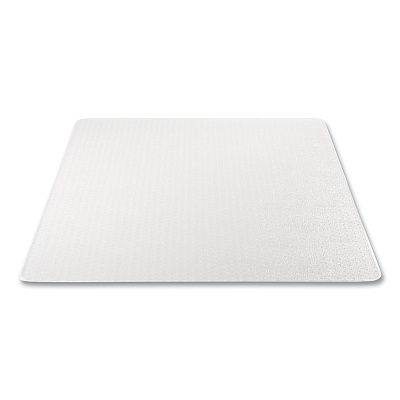 deflecto DuraMat Moderate Use Chair Mat for Low Pile Carpeting, Rectangular, 46 x 60, Clear, 50/Pallet (DEFCM13443FB50)