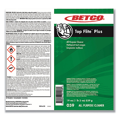 Betco Top Flite Plus All-Purpose Cleaner, 19 oz Aerosol Can, 12/Carton (BET0592300)