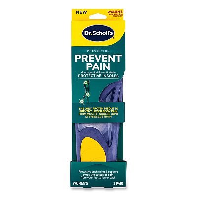 Dr. Scholl's Prevent Pain Protective Insoles for Women, Women's Size 6 to 10, Purple (DSC00329)