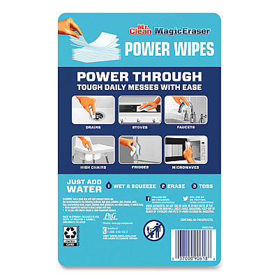 Mr. Clean Magic Eraser Sheets, 3.5 x 5.8, 0.03" Thick, White, 16 Sheets/Pack, 4 Packs/Carton (PGC02515)