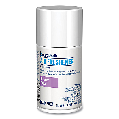 Boardwalk Metered Air Freshener Refill, Powder Mist, 7 oz Aerosol Spray, 12/Carton (BWK902)