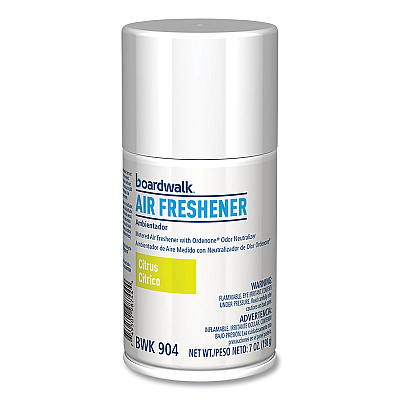 Boardwalk Metered Air Freshener Refill, Citrus Sunrise, 7 oz Aerosol Spray, 12/Carton (BWK904)