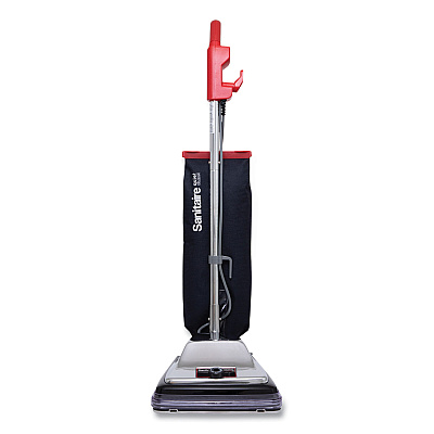 Sanitaire TRADITION QuietClean Upright Vacuum SC889A, 12" Cleaning Path, Gray/Red/Black (EURSC889D)