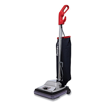 Sanitaire TRADITION QuietClean Upright Vacuum SC889A, 12" Cleaning Path, Gray/Red/Black (EURSC889D)