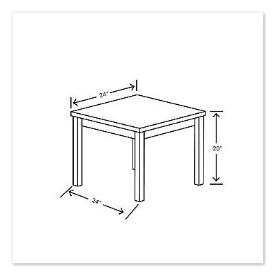 HON 80000 Series Laminate Occasional Corner Table, 24w x 24d x 20h, Pinnacle (HON80192PINC)