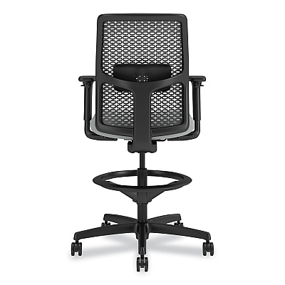 HON Ignition 2.0 ReActiv Low-Back Task Stool, 22.88" to 31.75" Seat Height, Flint Seat, Charcoal Back, Black Base (HONTSR0A0S39BST)