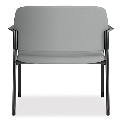 HON Accommodate Series Bariatric Chair with Arms, 33.5" x 21.5" x 32.5", Flint Seat, Flint Back, Charblack Legs (HONSB50FESX39CB)