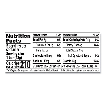 RXBAR Adult Bars, Blueberry, 1.83 oz Bar, 5 Bars/Box, 2 Boxes/Carton (GRR60000741)