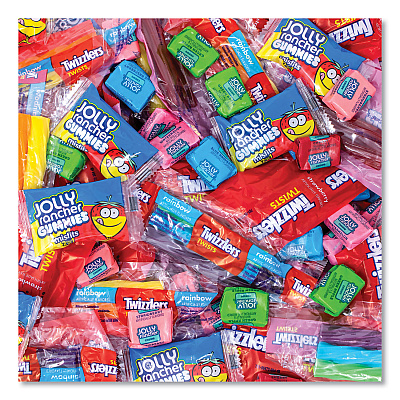 National Brand Twizzlers and Jolly Rancher Sweets Assortment Bulk Variety, Assorted Flavors, 260/Pack (GRR22002061)
