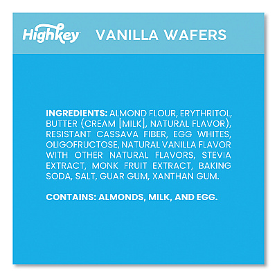 HighKey Vanilla Wafer, Vanilla, 2 oz Packet, 6/Carton (GRR60000272)