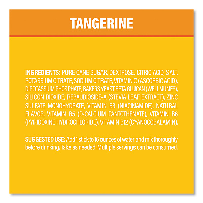 LIQUID I.V. Immune Support, Tangerine, 0.56 oz Packet, 10/Pack (GRR22002080)