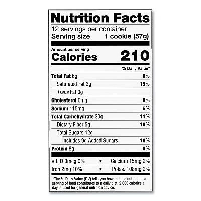 Lenny & Larry's Chocolate Chip Cookie, 2 oz Packet. 12/Pack (GRR22002081)
