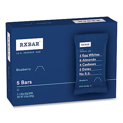 RXBAR Adult Bars, Assorted Flavors, 1.83 oz Bar, 5 Bars/Pack, 3 Packs/Carton (GRR60000771)