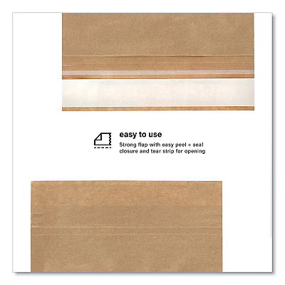 Elementree Expandable Mailer, Self-Adhesive Closure, 13.5 x 15.37 x 2.5, Kraft, 250/Carton (PRB01915)