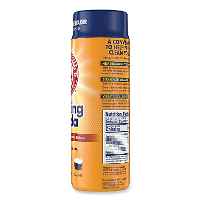 Arm & Hammer Baking Soda, 12 oz Refillable Shaker Canister, 6/Carton (CDC3320097531)