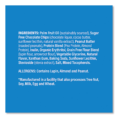 Lenny & Larry's Keto Chocolate Chip Cookie, Chocolate Chip, 1.6 oz Packet, 12/Pack (GRR22002083)