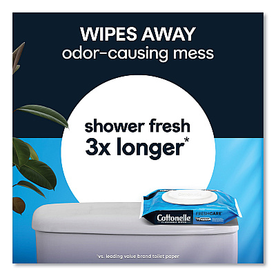 Cottonelle Fresh Care Flushable Cleansing Cloths, 1-Ply, 3.75 x 5.5, White, 42/Pack, 12 Packs/Carton (KCC44932CT)