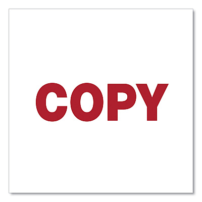 Universal Message Stamp, COPY, Pre-Inked One-Color, Red (UNV10048)