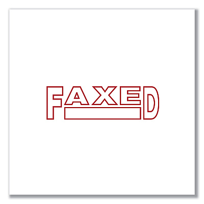 Universal Message Stamp, FAXED, Pre-Inked One-Color, Red (UNV10054)