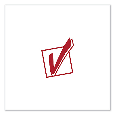 Universal Round Message Stamp, CHECK MARK, Pre-Inked/Re-Inkable, Red (UNV10075)