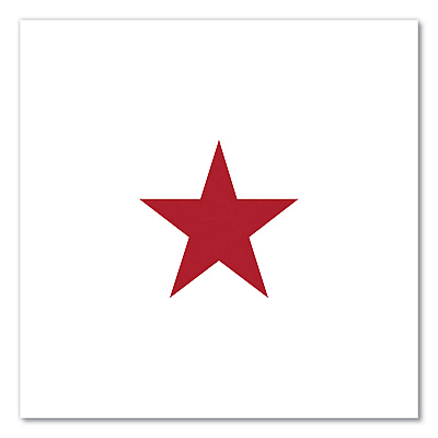 Universal Round Message Stamp, STAR, Pre-Inked/Re-Inkable, Red (UNV10081)