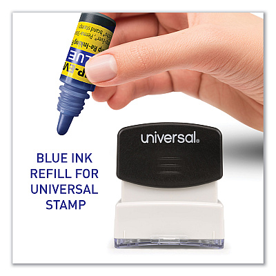 Trodat Refill Ink for Clik! and Universal Stamps, 7 mL Bottle, Blue (USSIB61)