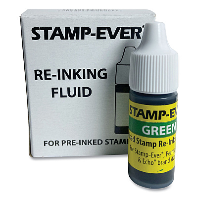 Trodat Refill Ink for Clik! and Universal Stamps, 7 mL Bottle, Green (USSIG64)