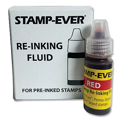 Trodat Refill Ink for Clik! and Universal Stamps, 7 mL Bottle, Red (USSIR62)