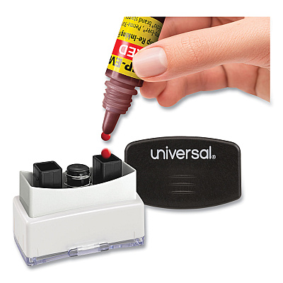 Trodat Refill Ink for Clik! and Universal Stamps, 7 mL Bottle, Red (USSIR62)