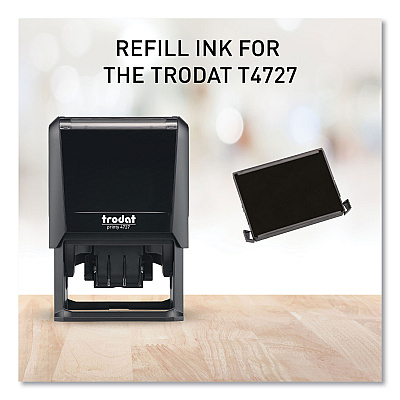 T4727 Printy Replacement Pad for Trodat Self-Inking Stamps, 1.63" x 2.5", Black (USSP4727BK)